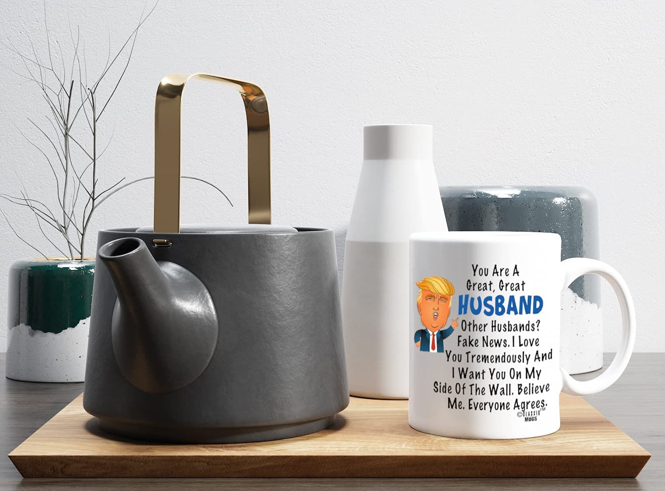 Donald Trump Terrific Husband Funny Husband Coffee Mug Cup Best Anniversary Birthday Valentines Day Christmas Gag Gifts