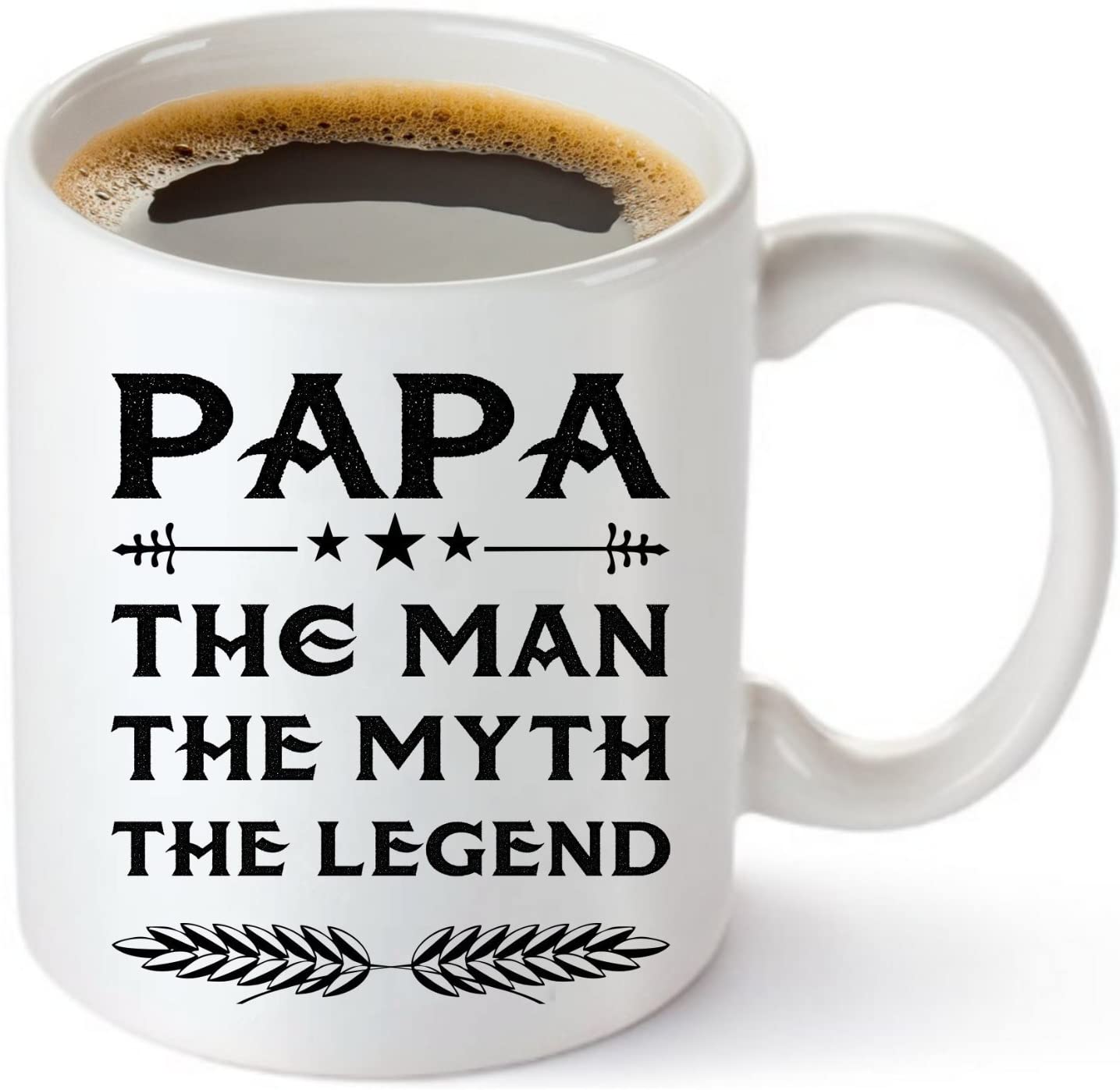 Papa Mug - Gift For Dad ! Coffee Tea 11oz Cup. Unique Gifts For Men ! Christmas, Birthday, Father's Day - Papa The Man The Myth The Legend!