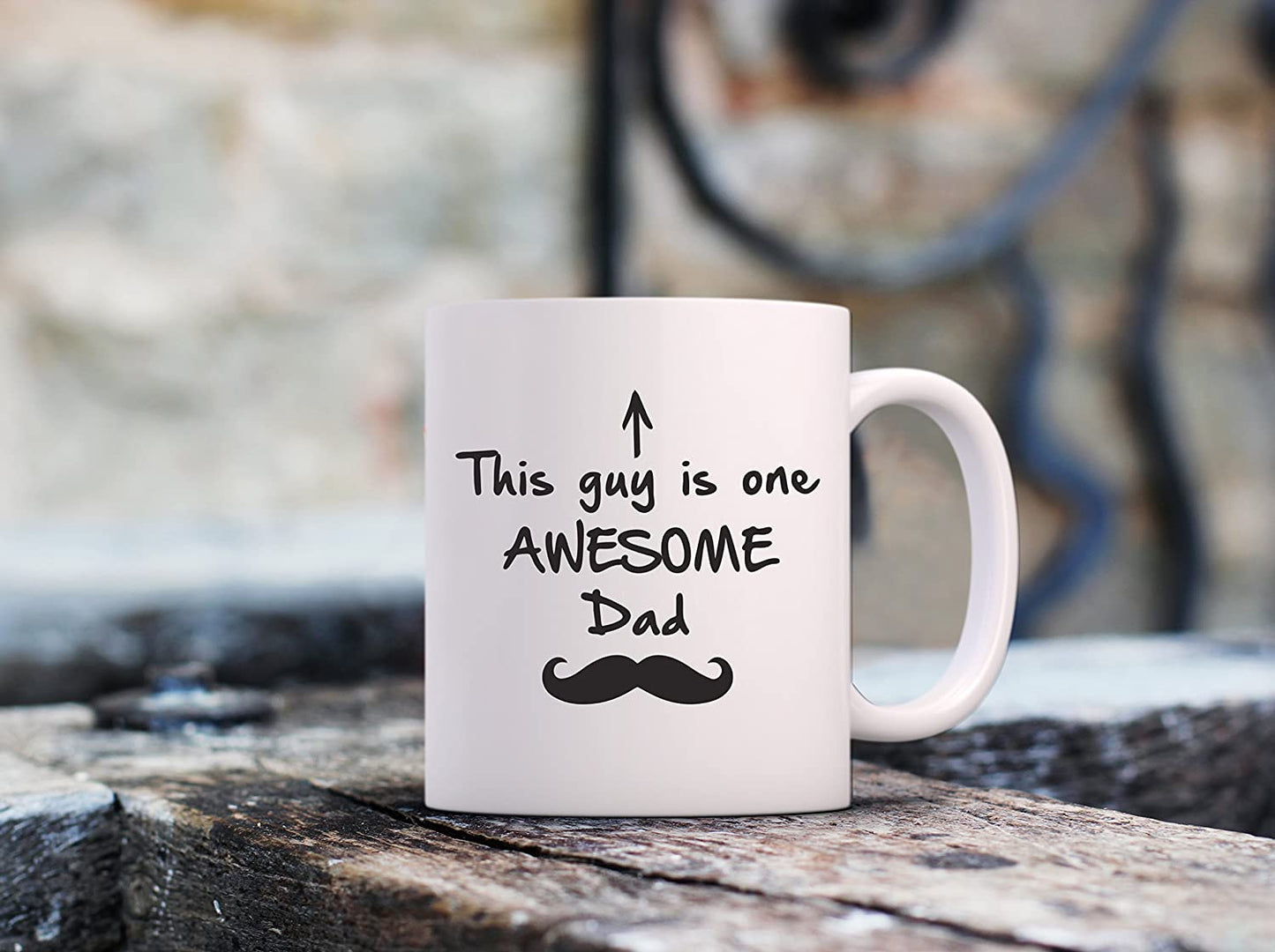 Best Dad Gifts - Funny Coffee Mug - One Awesome Dad - Father's Day Gifts for Dad, Men - Unique Gift Ideas for Him from Daughter, Son, Wife
