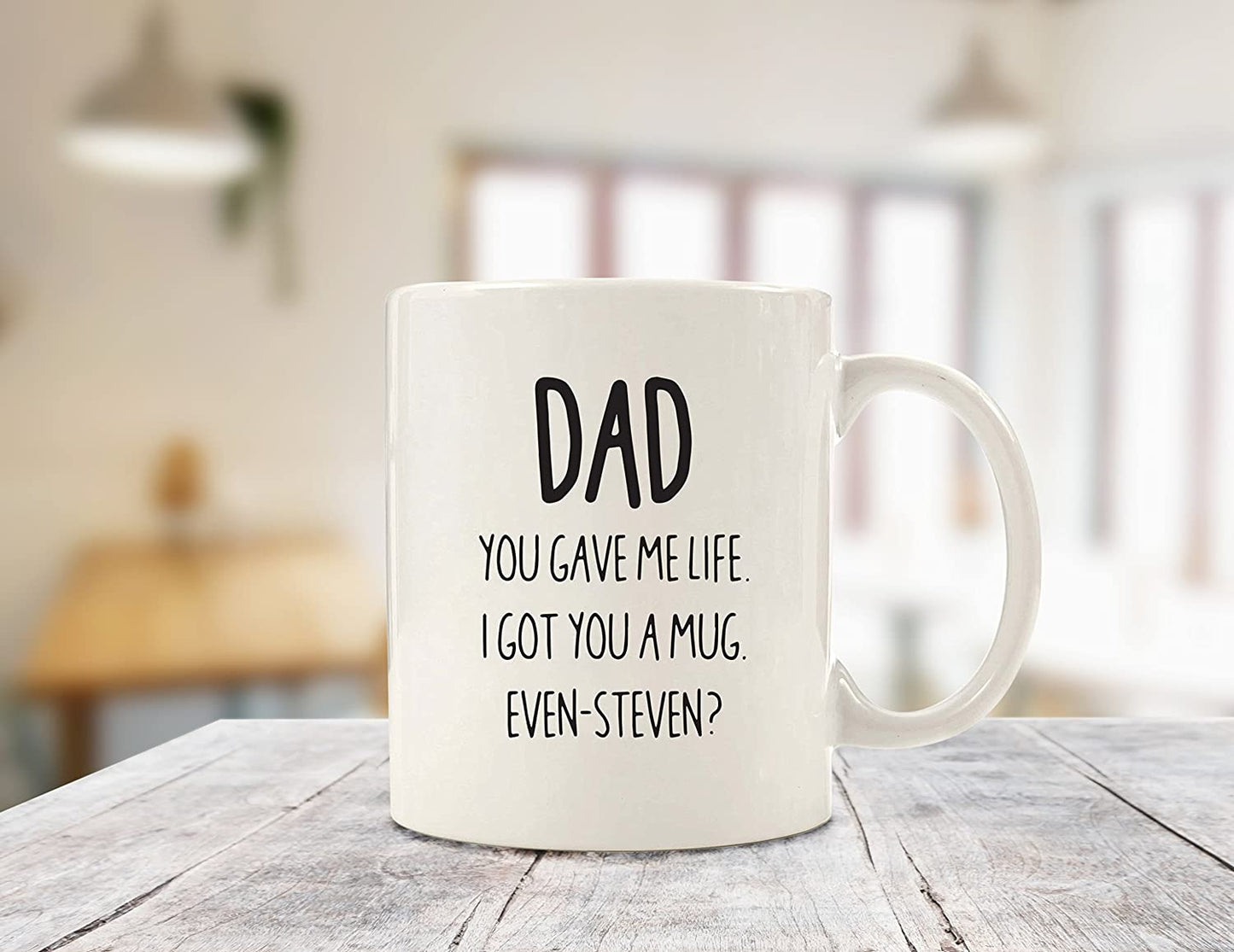 Dad I Got You A Mug Funny Coffee Mug - Best Fathers Day Gifts for Dad - Unique Gag Dad Gifts from Daughter, Son, Kids, Child - Cool Birthday Present