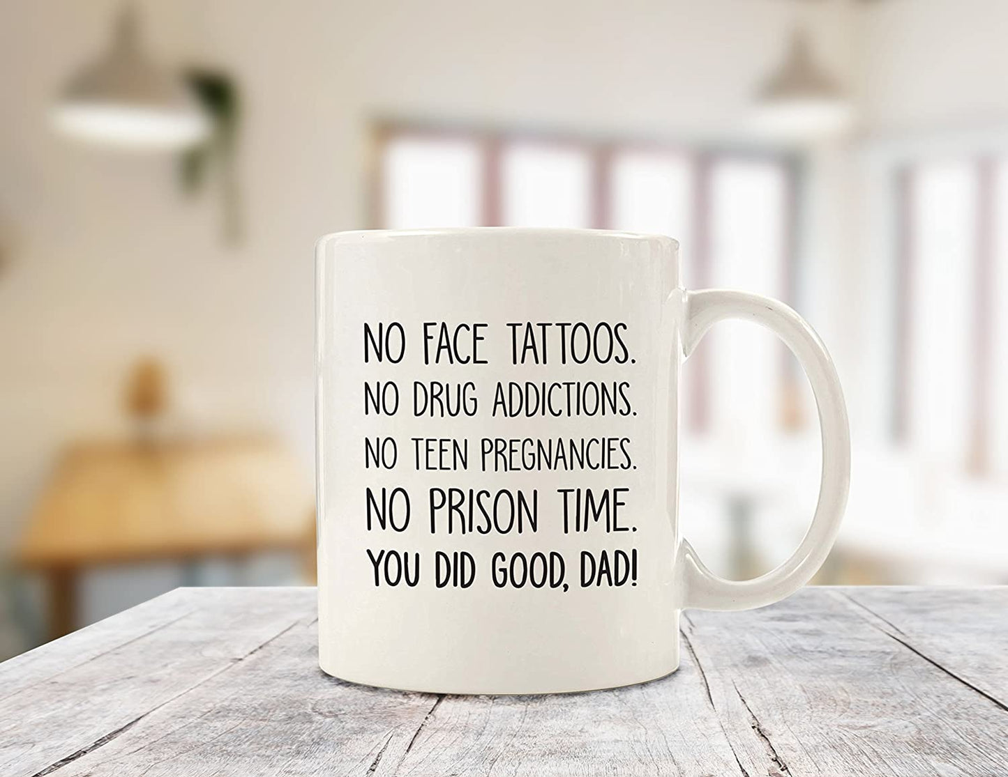 You Did Good Dad Funny Coffee Mug - Best Fathers Day Gifts for Dad - Unique Gag Dad Gifts from Daughter, Son, Wife, Kids - Cool Birthday Present Ideas