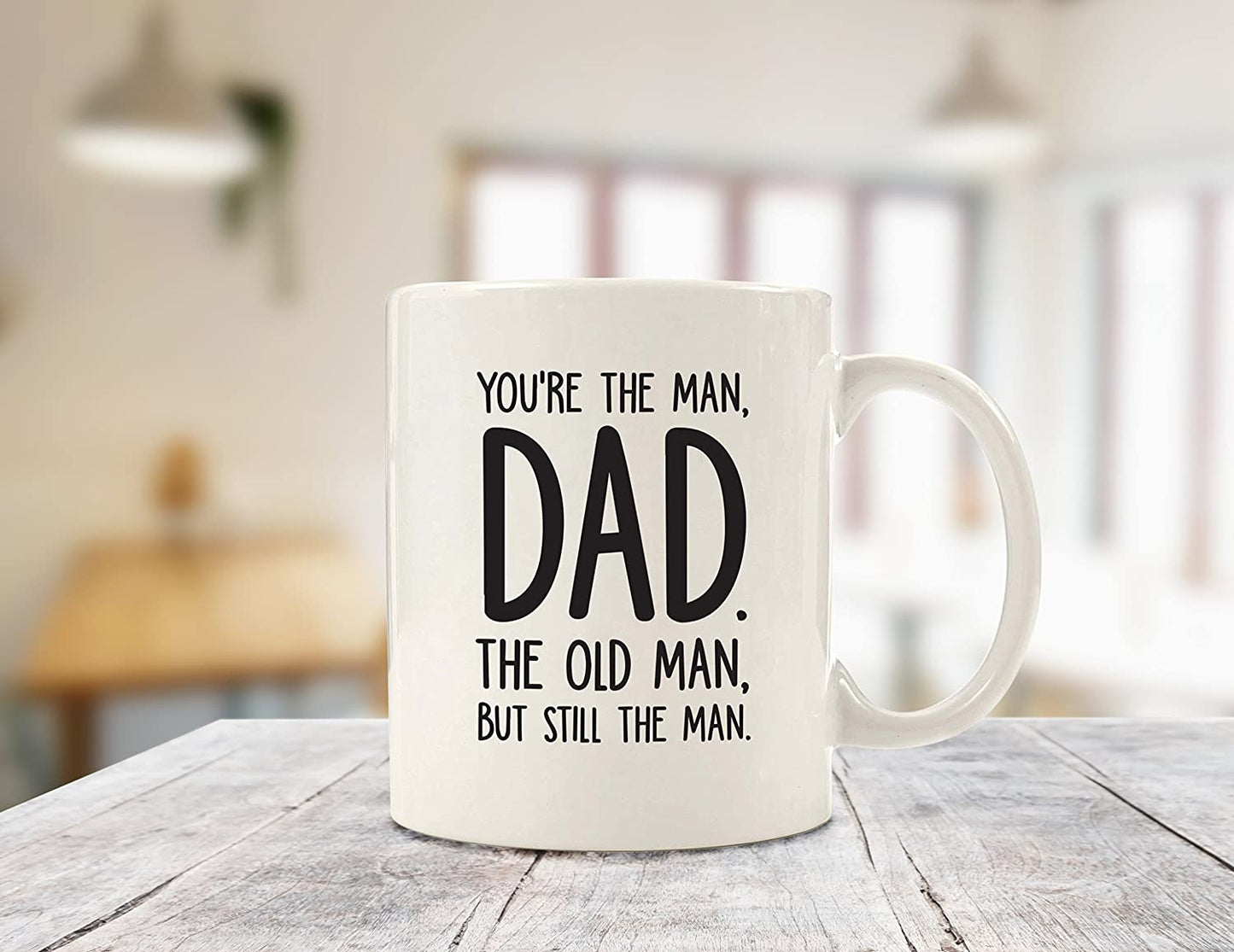 Dad, The Man / The Old Man Funny Coffee Mug - Best Father's Day Gifts for Dad - Unique Gag Dad Gift Idea for Him from Daughter, Son, Wife, Kids