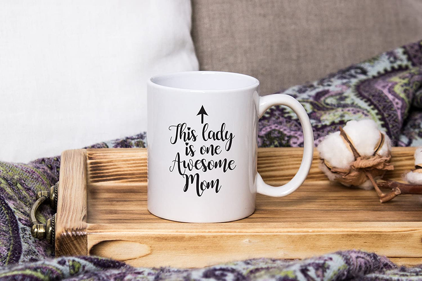 One Awesome Mom Funny Coffee Mug - Best Mothers Day Gifts for Mom, Women - Unique Gift Idea for Her From Daughter, Son, Kids, Husband