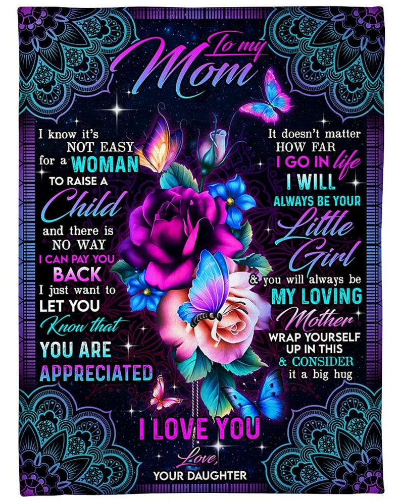 Blanket for Mom • Gift for Mom • Mother's Day Gifts • Family Gifts • Gift for Mothers • Mom Birthday Gift