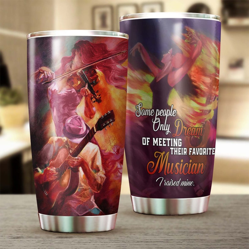 Musician Mom I Raised Music Tumbler-Birthday gift Christmas Gift Mother's day Gift for Mom gift for Musician Mom