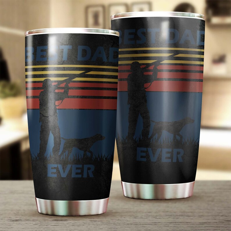Happy fathers day Hunting Best Dad Ever Tumbler-Birthday Christmas Gift Father's day Gift for dad from son daughter