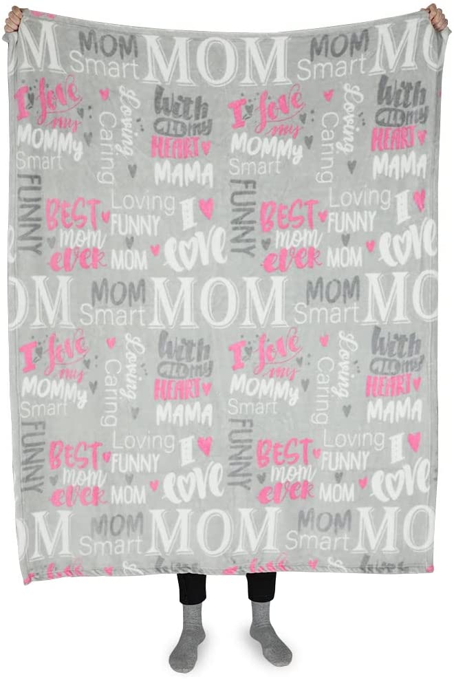 Mom Blanket Throw Blanket Happy Mothers Day Birthday Gifts for Mom Form Daughter