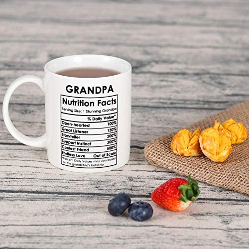 Grandpa Mug Fathers Day Present Gifts for Grandpa Coffee Mug Funny Grandpa Gifts from Granddaughter Grandson - Grandpa Birthday Gifts from Grandkids