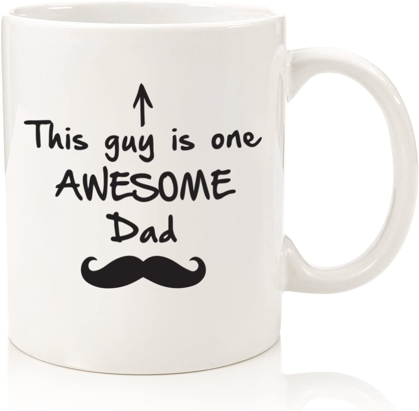 Best Dad Gifts - Funny Coffee Mug - One Awesome Dad - Father's Day Gifts for Dad, Men - Unique Gift Ideas for Him from Daughter, Son, Wife