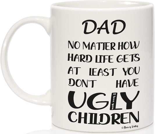 Dad Coffee Mug Happy Fathers Day Present Gifts Dad Mugs Funny Dad Gifts from Daughter Son - Dad Birthday Gifts