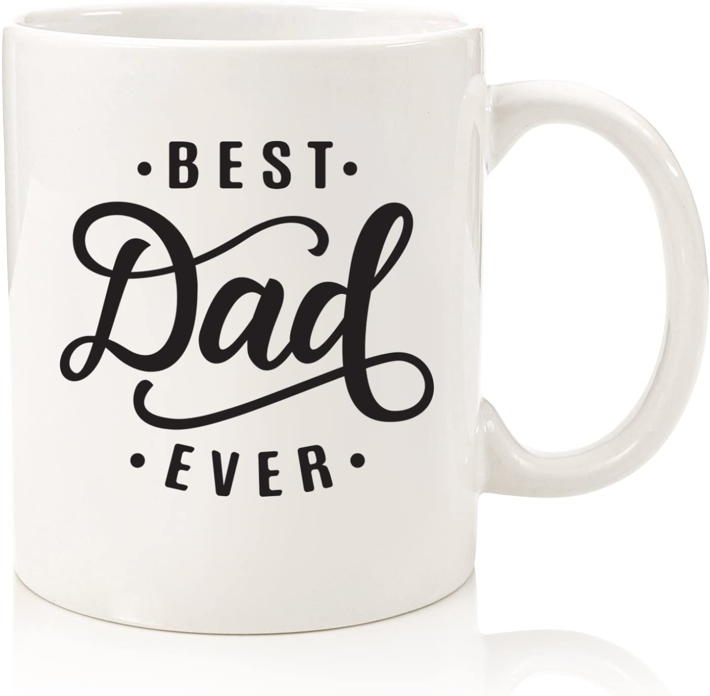 Best Dad Ever Coffee Mug - Best Fathers Day Gifts for Dad - Unique Dad Gifts from Daughter, Son, Wife, Kids - Cool Birthday Present Ideas for Men