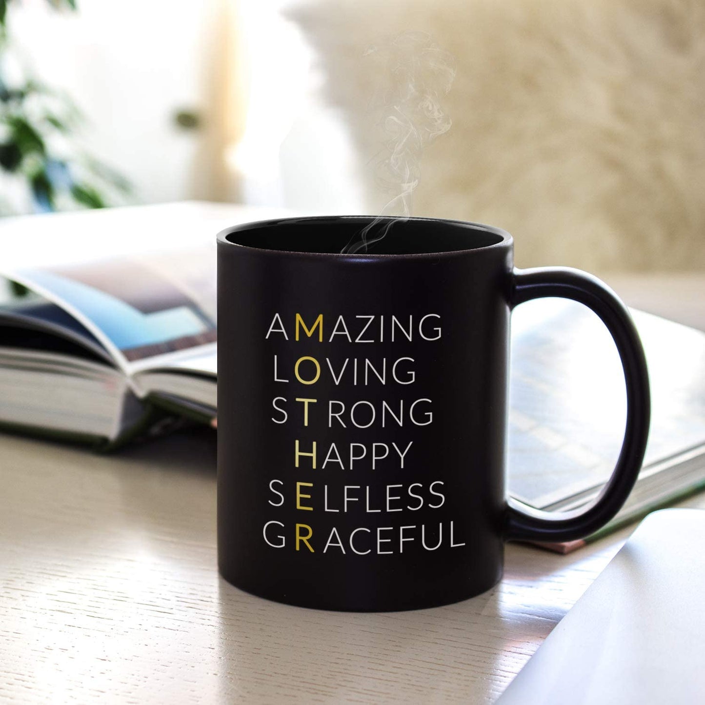 Mom Birthday Gifts from Son Daughter - Heat Changing Mug, Mom Mugs from Daughter, Son, Kids, Funny Coffee Mug for Women, Mommy, Mother, Her - 11oz