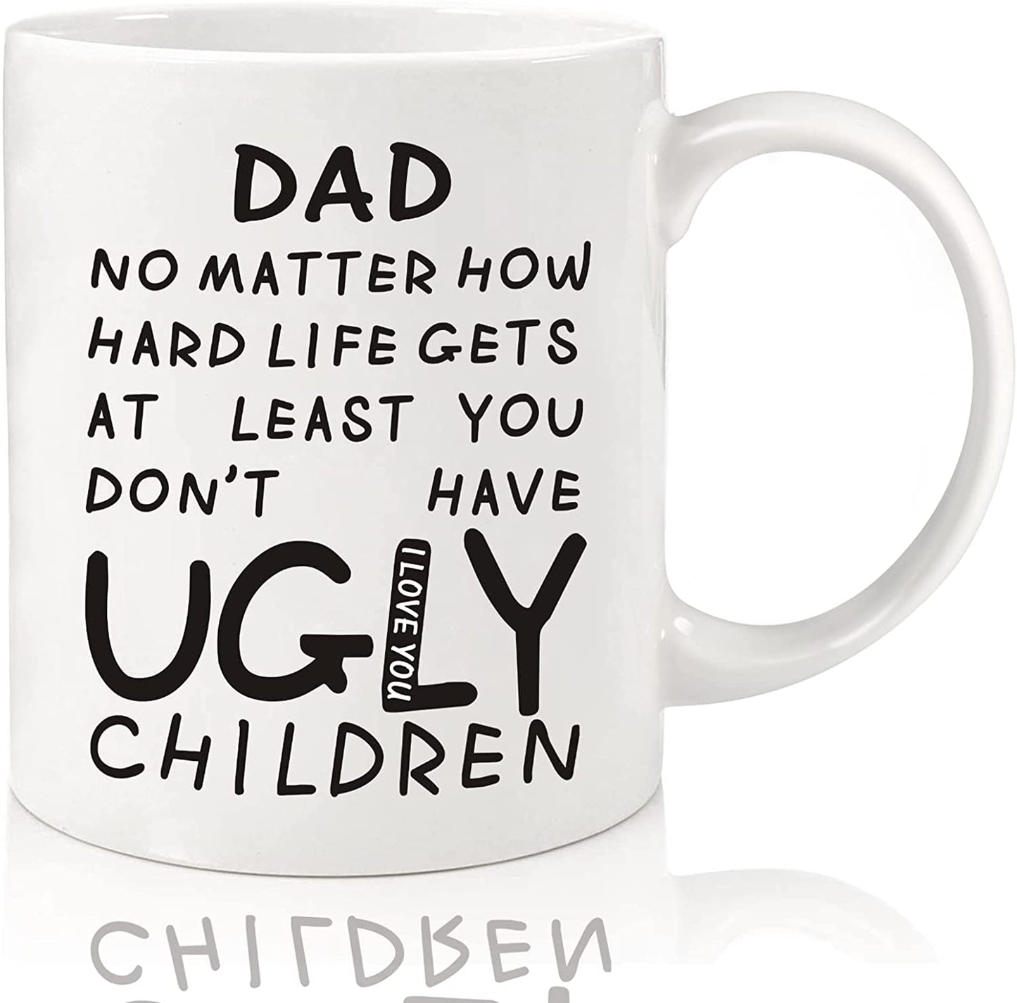 Gifts for Dad from Daughter Son Wife,11oz Funny Coffee Mug Gifts for Dad, Unique Fathers Day Present Idea for Men Him, Dad Gifts for Birthday