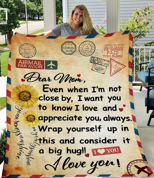 Gifts for Mom Birthday Gifts for Mom from Daughter Son to My Mom Mother Christmas Thanksgiving Mothers Day mom Gifts Fleece Blanket in Home Bed