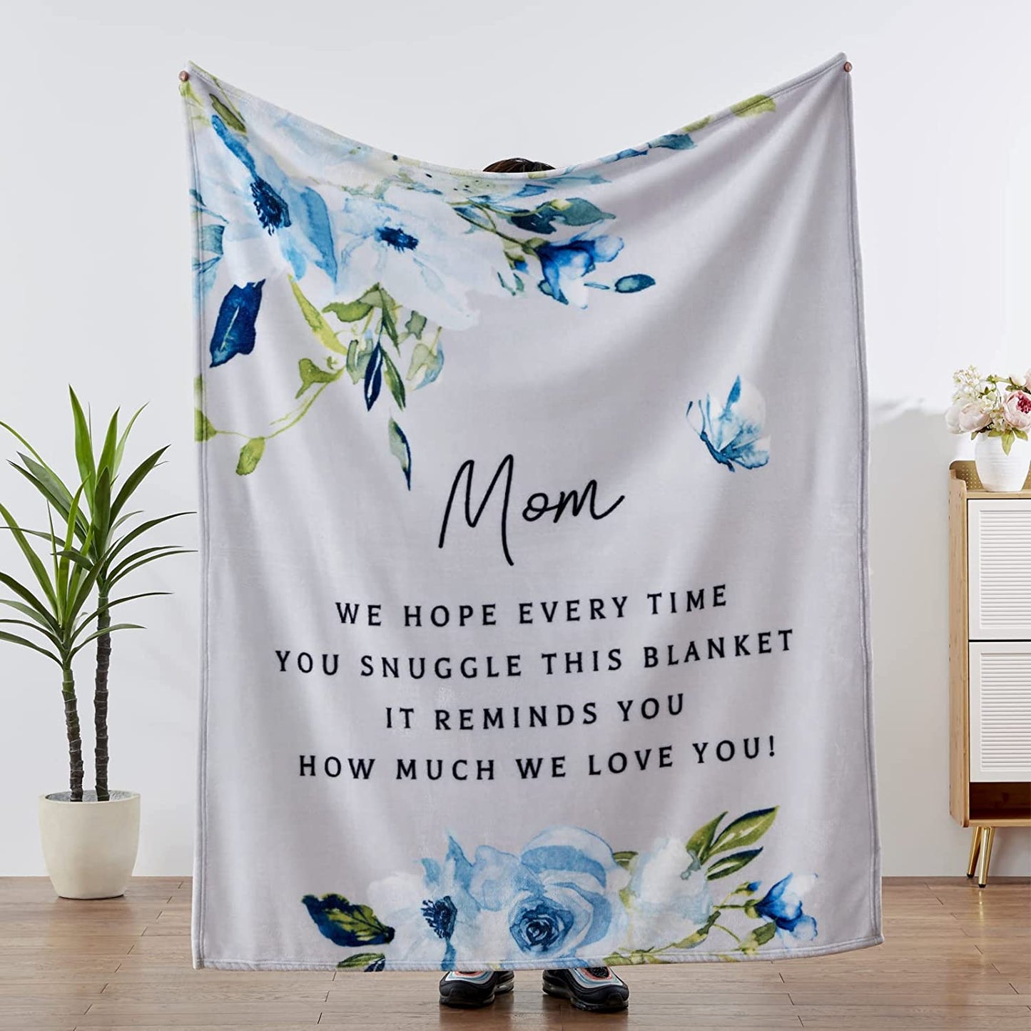 Gifts for Mom for Mothers Day Mom Gifts Mom Birthday Gifts for Mom from Daughter,Mom Gifts for Mother's Day Throw 50" x 60"