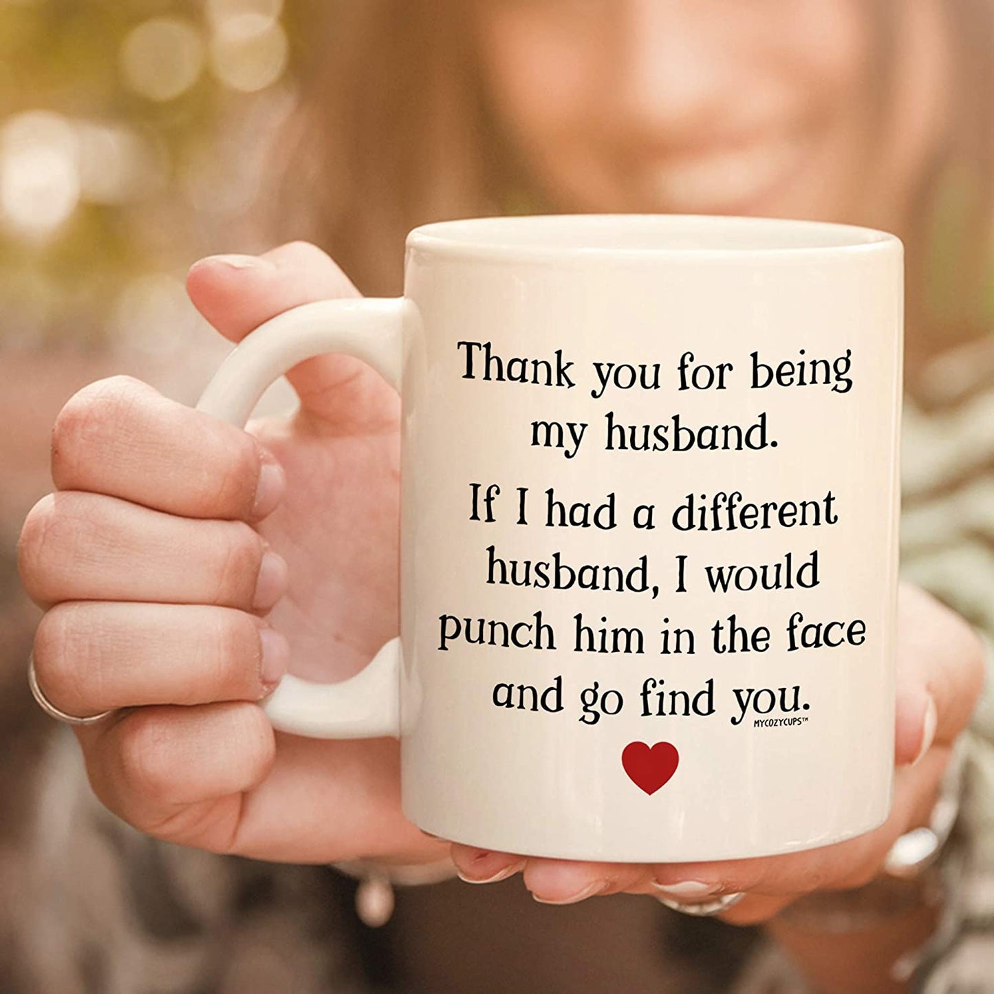 Thank You For Being My Husband Coffee Mug - 11oz Cup for Husband, Men - Birthday, Christmas, Anniversary, Valentine's Day Gag Pun Cup For Him