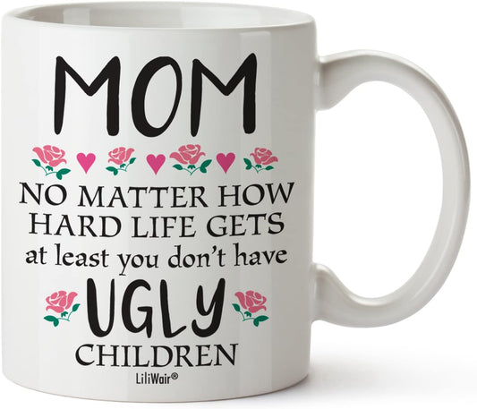 Mothers Day Gifts For Mom From Daughter Son Funny Birthday Coffee Cup Mugs Mother's Day Mug Presents in Law Step Moms Best Funny Unique