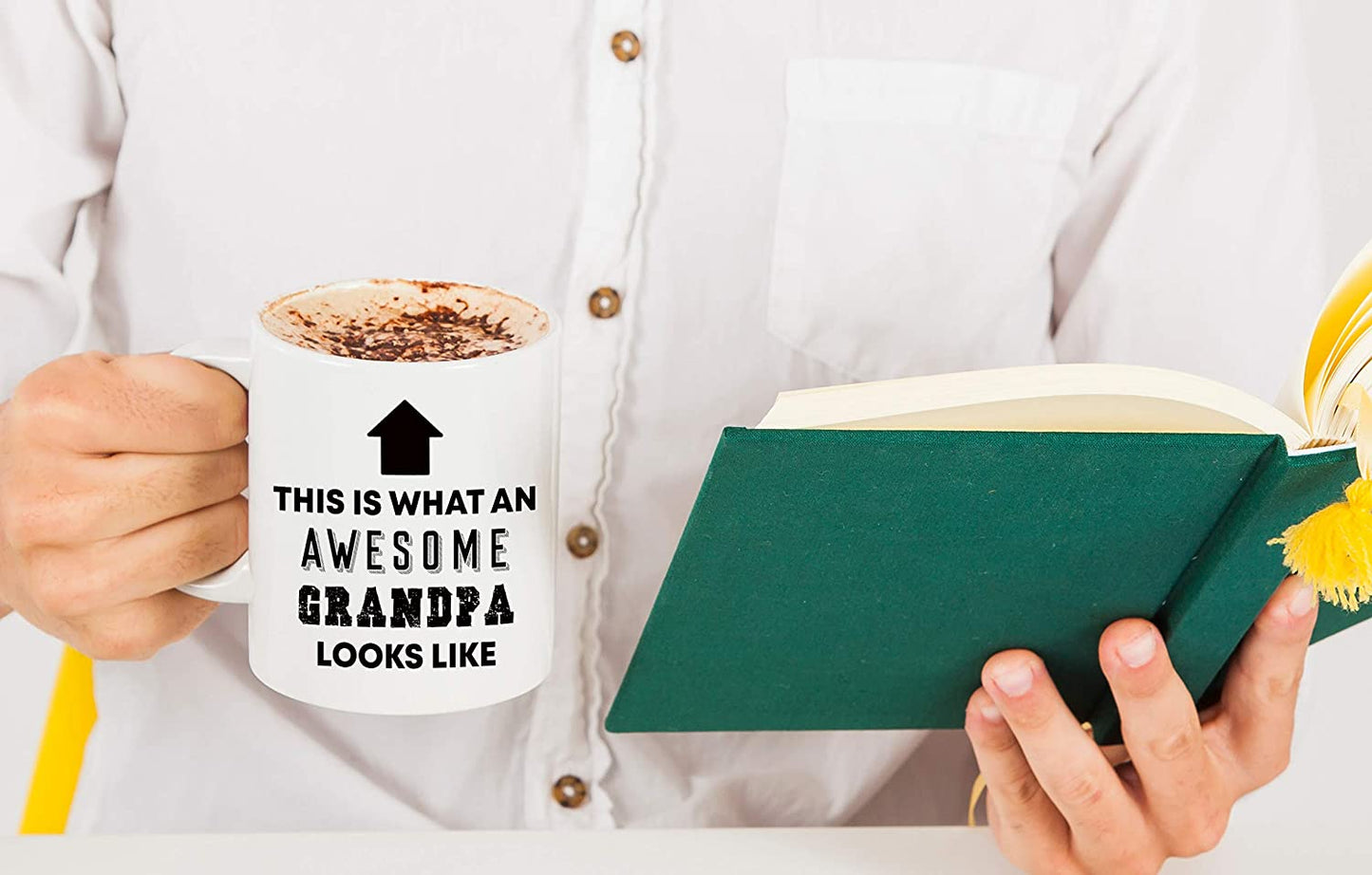 Father's Day Gifts Awesome Grandpa Looks Like for World’s Best Grandfather Ever Christmas Birthday Novelty Gift Ideas from Grandson Granddaughter