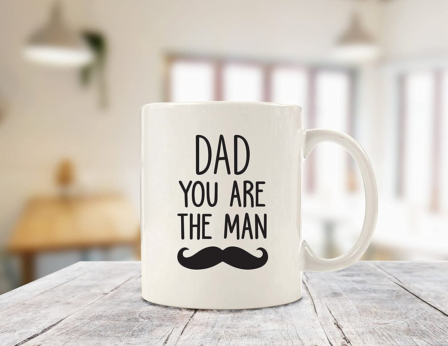 Dad You Are The Man Funny Coffee Mug - Best Fathers Day Gifts for Dad - Cool Dad Gifts from Daughter, Son, Wife, Kids - Unique Birthday Present Ideas