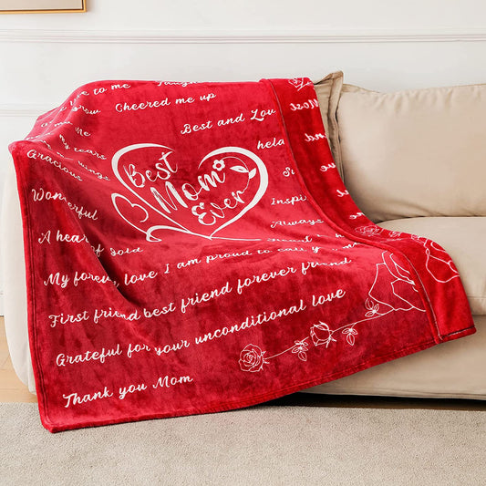Mothers Gifts Day Gifts from Daughter, Mom Blanket , Best Unique Mom Birthday Gifts for Mom, Mothers Gifts Days Gifts from Son Husband for Birthday