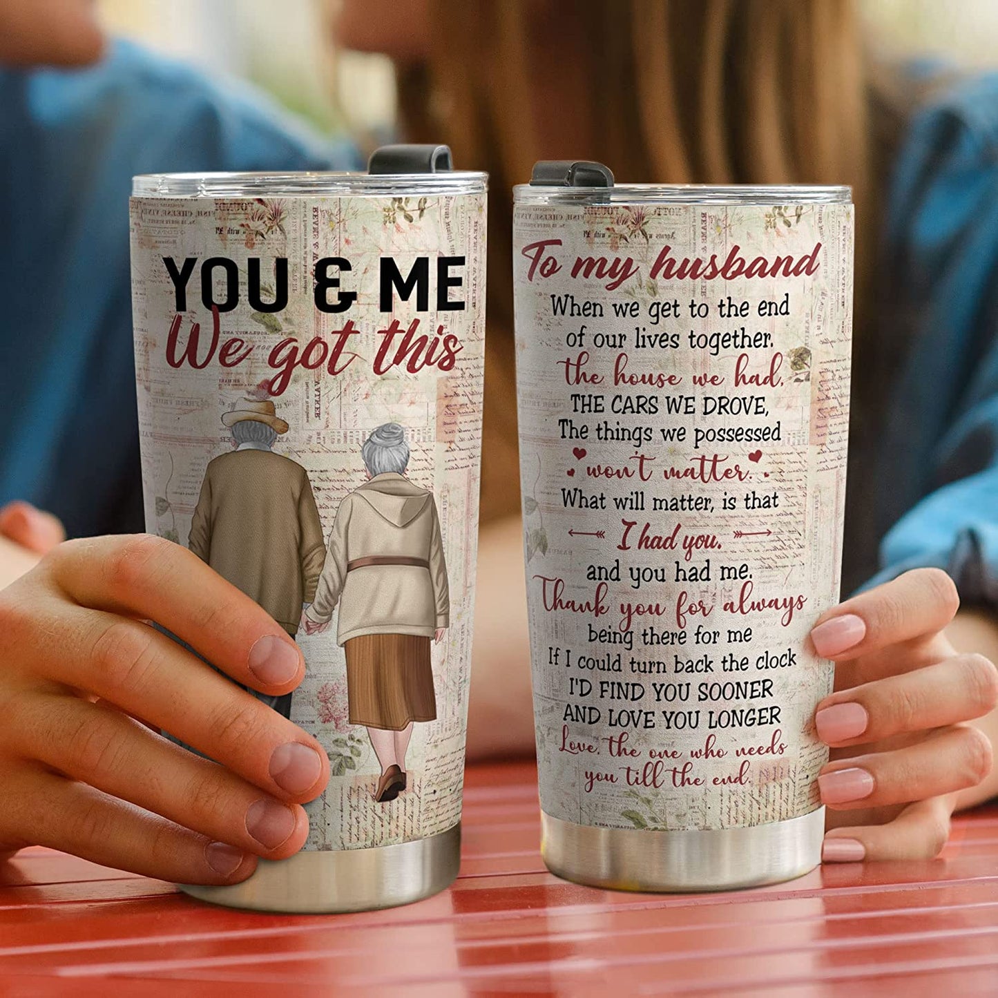 Gifts For Husband - Insulated Stainless Steel Tumbler 20oz for Husband - Birthday Gift for Husband & Anniversary Present for Him - Fathers Day Gift