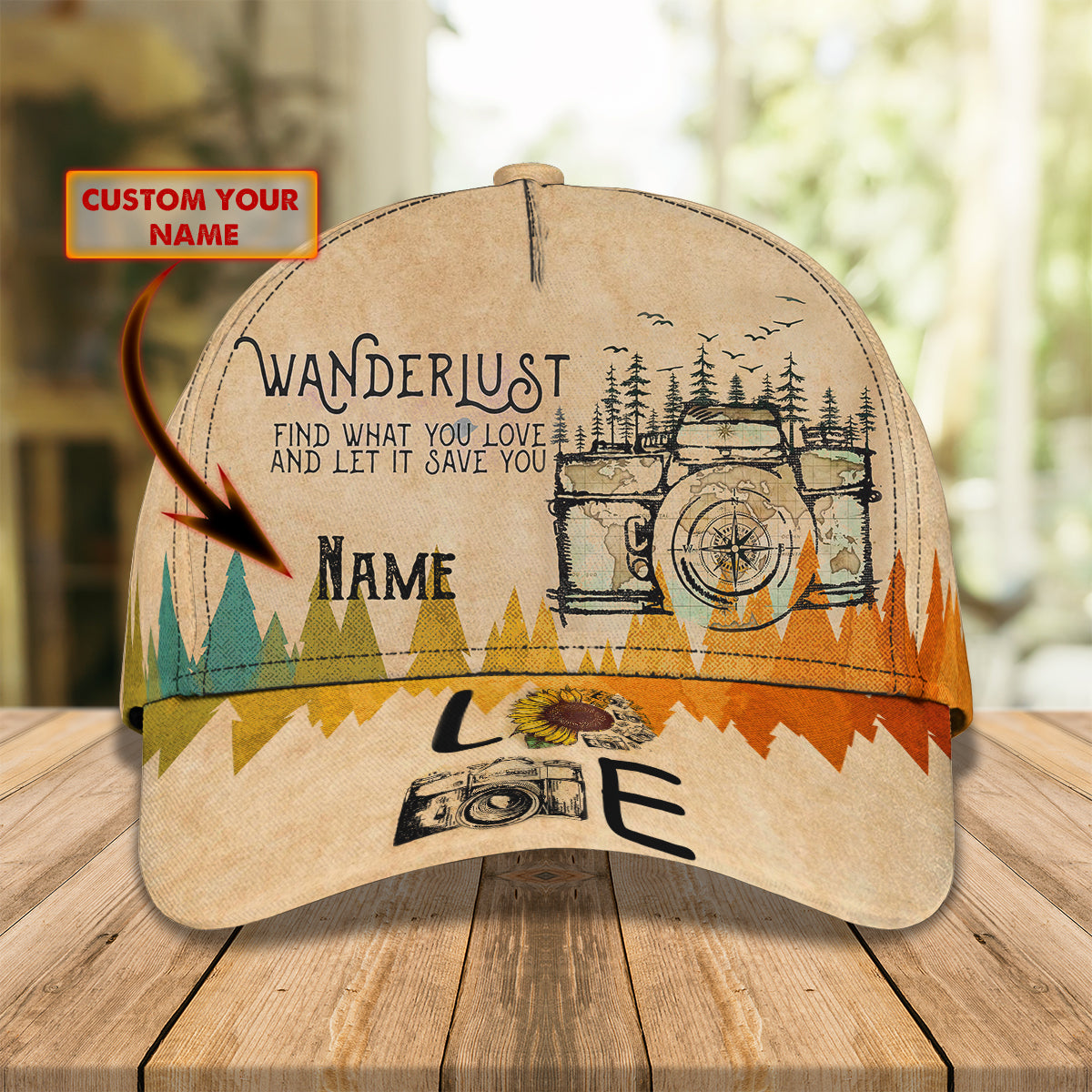 Wanderlust  - Personalized Name Cap - Loop - Vhv-cap-071`1