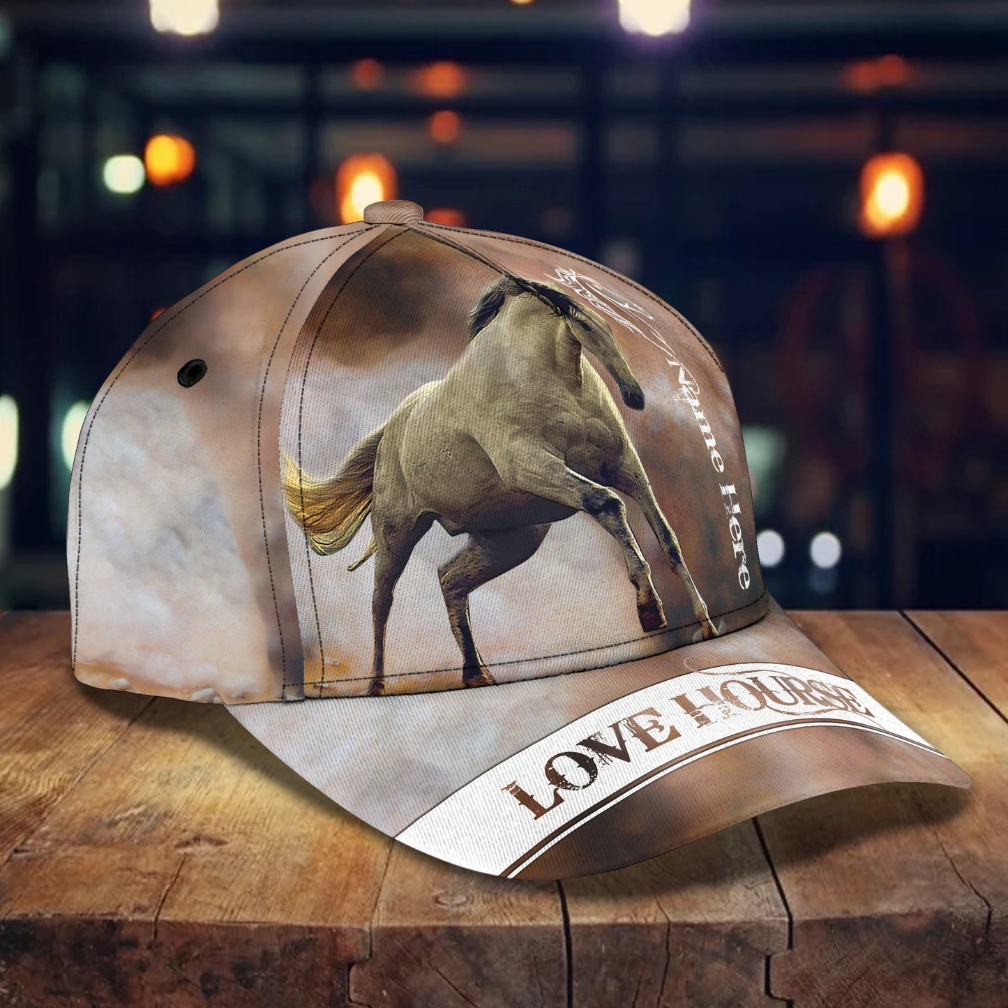 Horse - Personalized Name Cap 105A - PT971