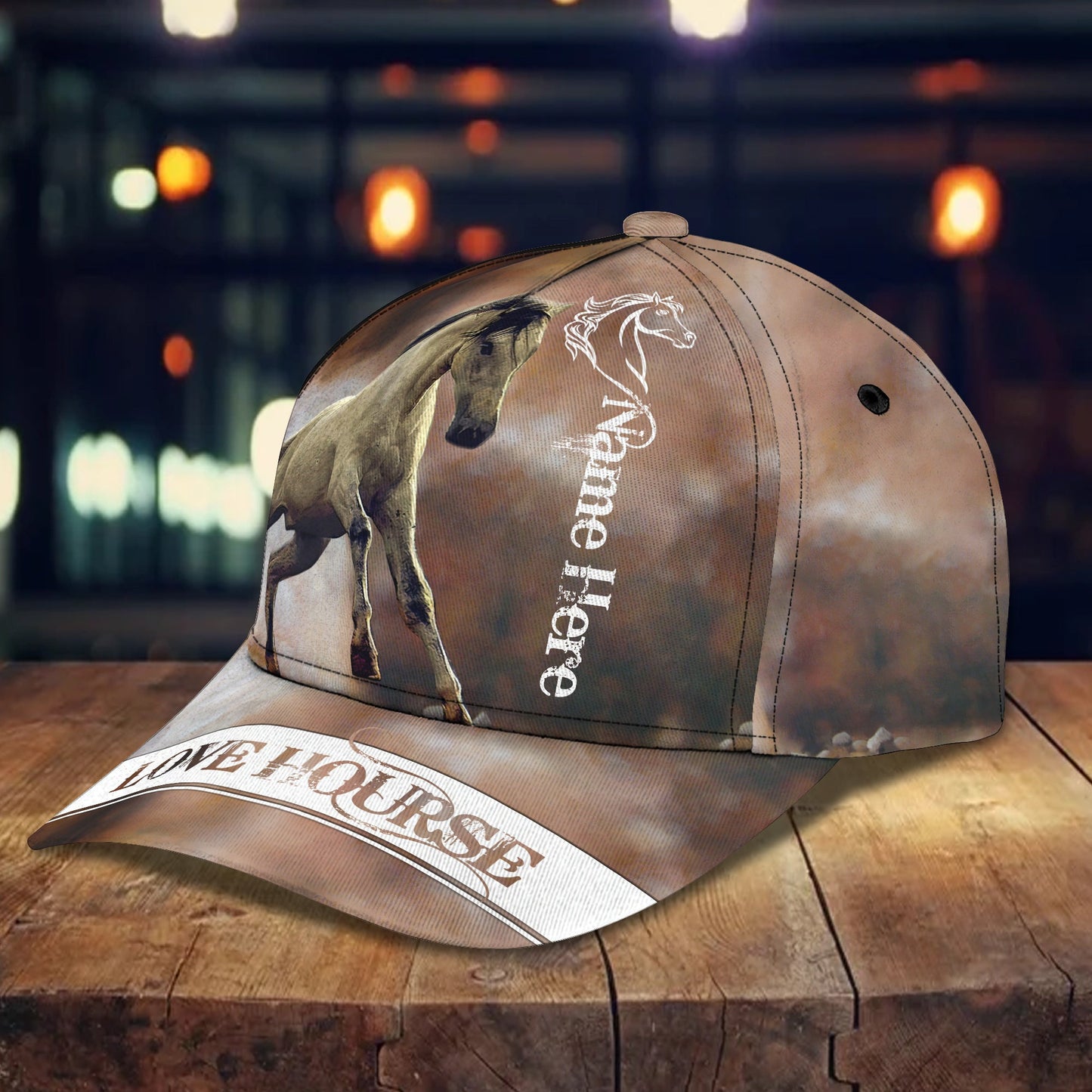 Horse - Personalized Name Cap 105A - PT971