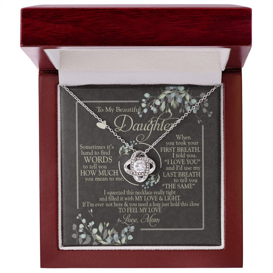 LP1107009-4484238082187-11485451878539-Love Knot Necklace--Love Knot with Luxury Box   POD MC