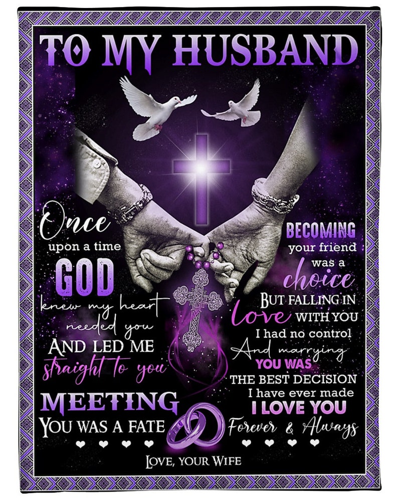 Blanket for Husband • Anniversary Gift • Valentine's Gift • Gift for Him • Gift for Husband