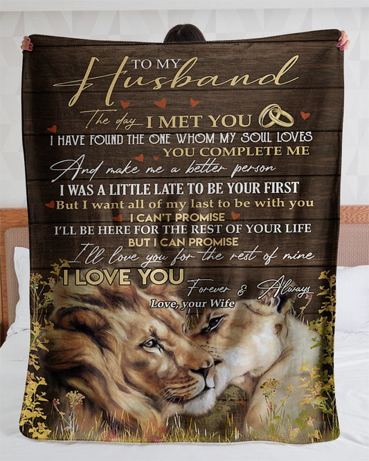 Blanket for Husband • Blanket Quote • Anniversary Gift • Valentine's Gift • Gift for Him • Gift for Husband