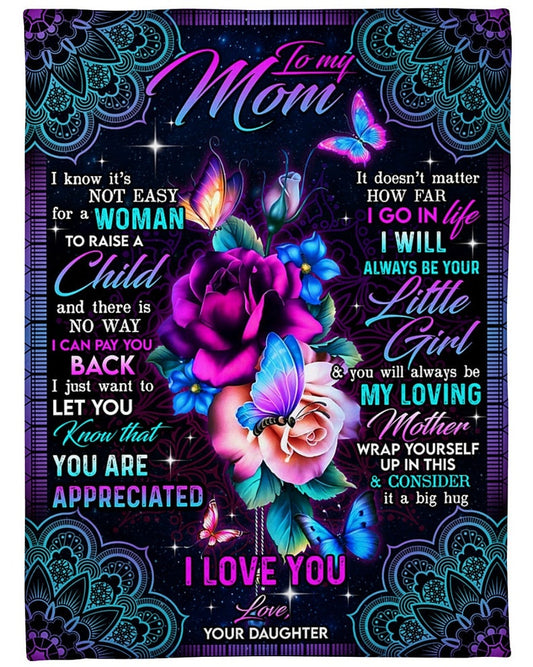 Blanket for Mom • Gift for Mom • Mother's Day Gifts • Family Gifts • Gift for Mothers • Mom Birthday Gift