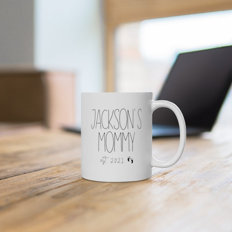 Mommy Est. 2021 Mug, Mommy Mug, New Mommy Gift, Gift for New Mom, Baby Gift to Mom, Coffee Mug for New Mom, Mother's Day for Mommy