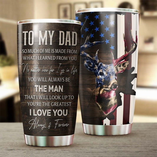 Father's Day To My Dad I Love You Tumbler-Birthday Gift Christmas Gift Father's day Gift for dad from son from daughter