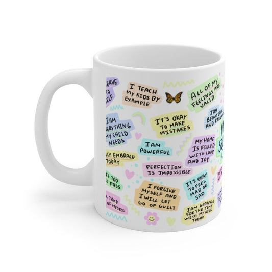 Mom Positive Affirmations Mug, Mama Mug, Gifts for New Mom, Mother's Day Gift idea, Mom Birthday Gift, Self Love Care, from son daughter