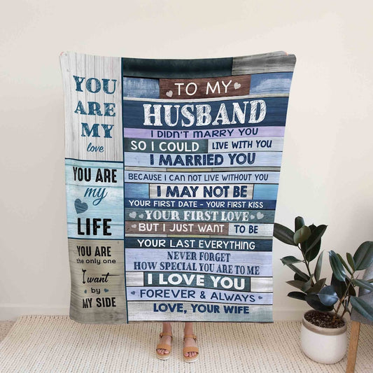 To My Husband Blanket, Gift Blanket, Blanket For Couple, Blanket For Love, Wedding Anniversary Blanket